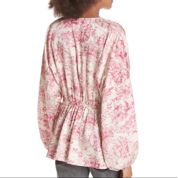 🆕 ELIZABETH AND JAMES Angela Toile Blouse - Picture 4 of 13